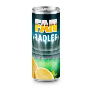 Radler – Mischgetränk aus Bier und Zitronenlimonade, spritzig und frisch, 250 ml