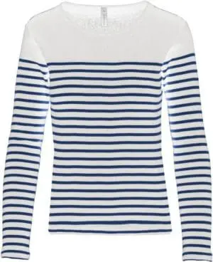 Kariban Damen-Marineshirt Langarm