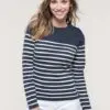 Kariban Damenpullover im Marine-Stil