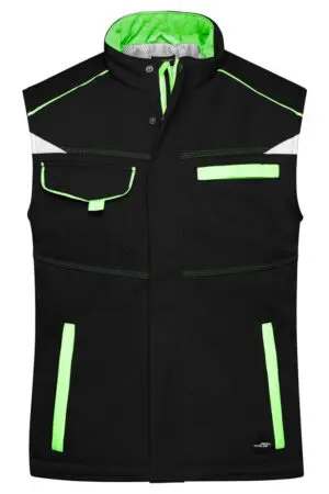 Workwear Softshell Padded Vest - COLOR