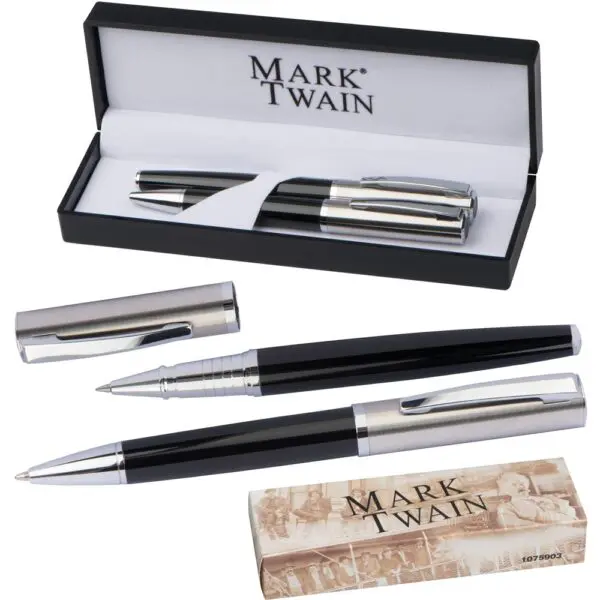 Kugelschreiber Mark Twain Schreibset und Rollerball