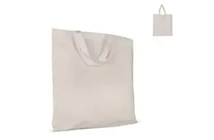 Tragetasche aus Baumwolle OEKO-TEX® 140g/m² 38x42cm kurze Henkel