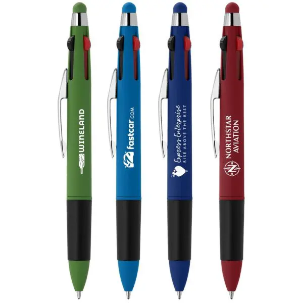 Kugelschreiber Quattro Softy Multi-Tinten - m/Stylus