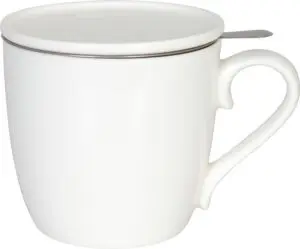 Tasse KÖNITZ Fine Bone China Becher / KCB57 mit Sieb und Deckel