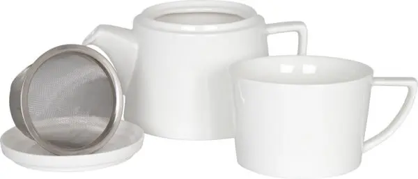 Tasse KÖNITZ Fine Bone China Tekanne KCB976 "Tea for You" mit Sieb, Deckel und