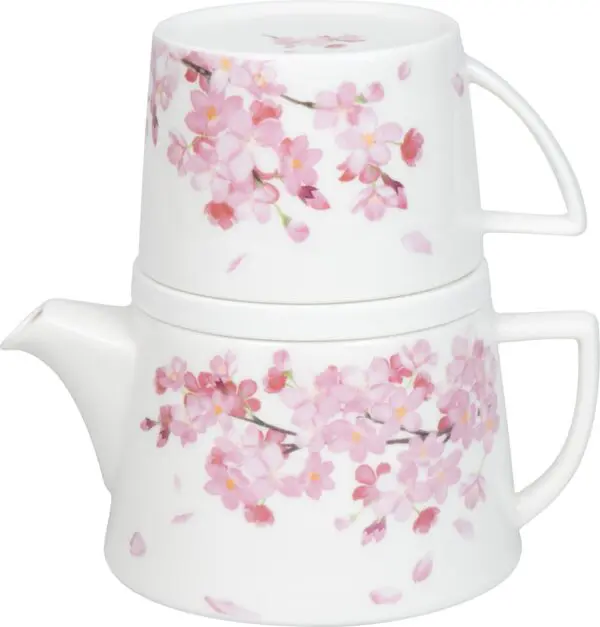 Tasse KÖNITZ Fine Bone China Tekanne KCB976 "Tea for You" mit Sieb, Deckel und