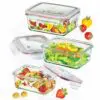 Küchenprofi Lunchbox Vorratsdosen Set Glas rechteckig 3tlg