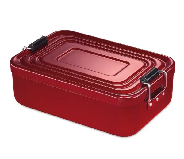 Küchenprofi Lunchbox groß Aluminium rot