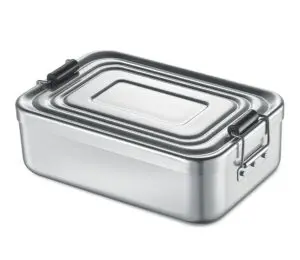 Küchenprofi Lunchbox groß Aluminium silber