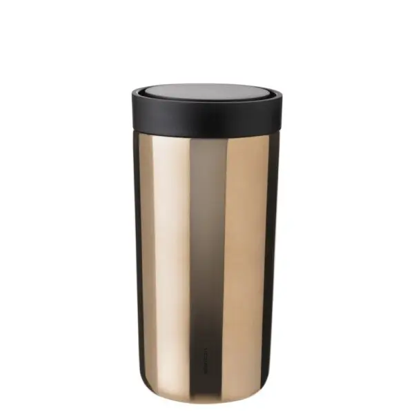 Stelton Isolierbecher To Go Click 400ml dark gold metallic