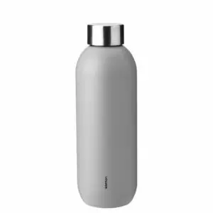 Stelton Keep Cool Trinkflasche 600ml light grey