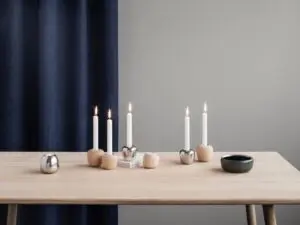 Stelton Ora Kerzenständer, klein, Buchenholz