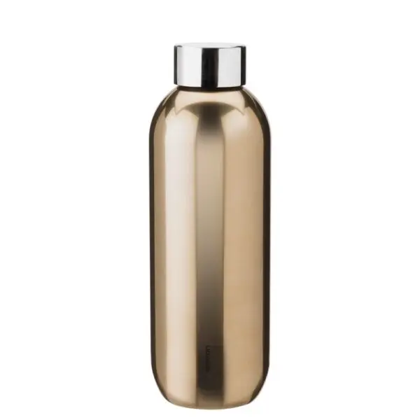 Trinkflasche Stelton Keep Cool 600ml dark gold