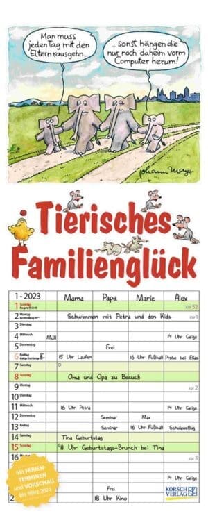 Tierisches Familienglück