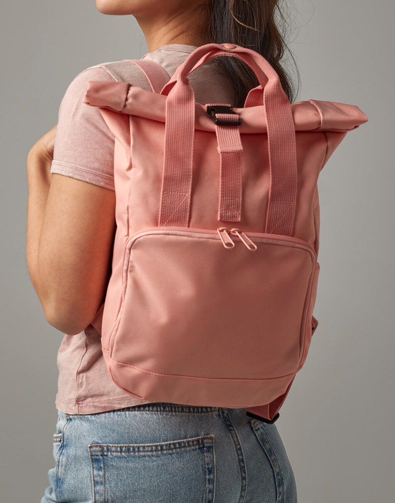 Recycled Mini Twin Handle Roll-Top Backpack