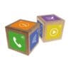 NFC Cube Basispaket mit 10 bunten NFC Stickern