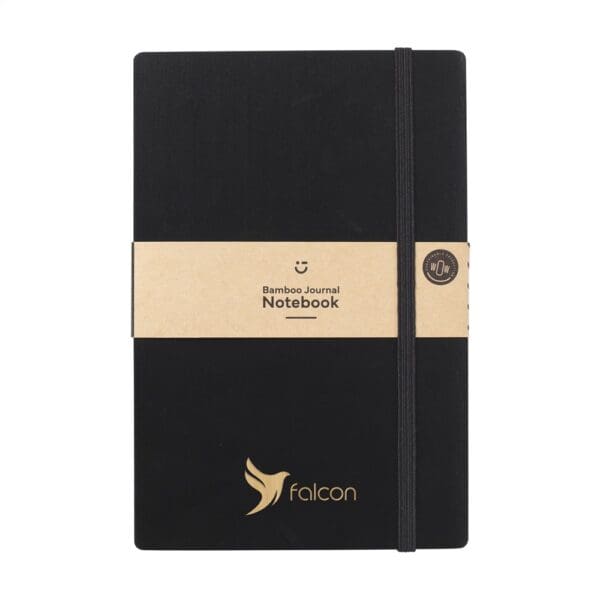 Bamboo Journal Naked Spine Notebook Black A5