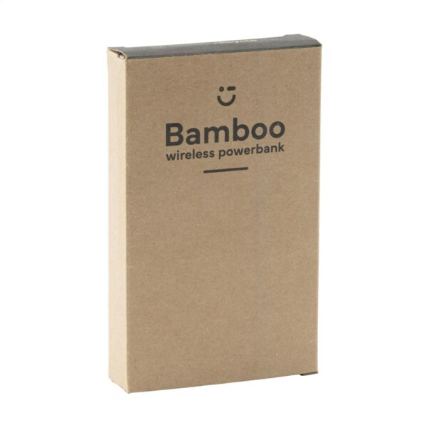 Powerbank Bamboo 8000 Wireless kabelloses Ladegerät