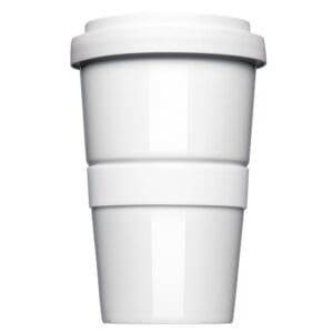 Becher, Coffee2Go, original Coffee to Go Form 345 mit glatter oder geriffelter Siliconbanderole