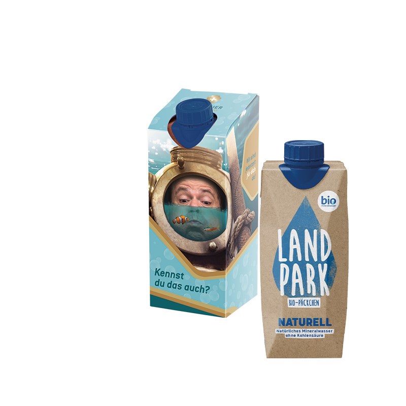 Landpark natürliches, natriumarmes Mineralwasser ohne Kohlensäure in der Sorte Naturell, 0,5 l