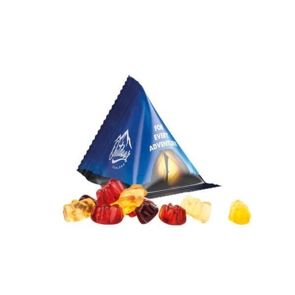 Tetraeder 15g, Gummibärchen 30% Fruchtsaft