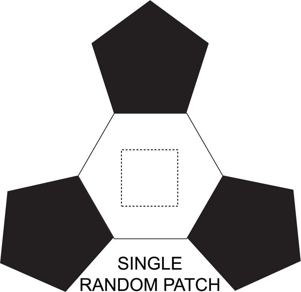 SINGLE RANDOM PATCH (max 20 x 20 mm)