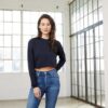 Bella + Canvas Cropped Kapuzensweatshirt für Damen