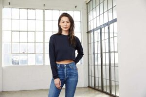 Bella + Canvas Cropped Kapuzensweatshirt für Damen