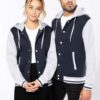 Jacke Kariban Unisex College mit Kapuze