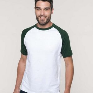 Kariban Baseball-Shirt, zweifarbig