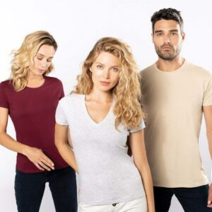 Kariban Damen-T-Shirt BIO150 mit V-Ausschnitt