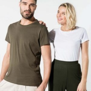 Kariban Damen T-Shirt mit Rundhalsausschnitt. BIO-Baumwolle