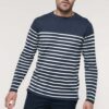 Kariban Herrenpullover im Marine-Stil