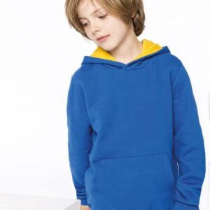 Kariban Kinder Kapuzenshirt Bicolor