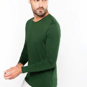 Kariban Men's long-sleeved crew neck T-shirt