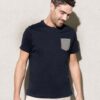 Kariban T-Shirt aus Bio-Baumwolle mit Brusttasche