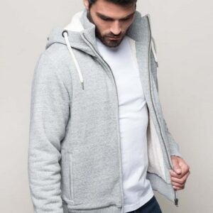 Kariban Vintage Fleecejacke mit Sherpa-Futter