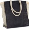 Kimood Shoppingtasche mit Seitenfalte aus Mesh