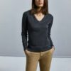 Russell Ladies' V-neck Knitted Pullover