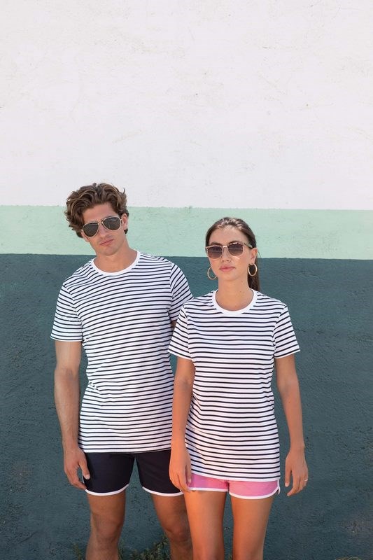 Skinni Fit Unisex Striped T-shirt