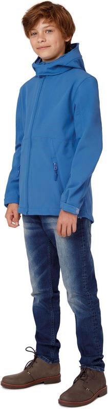 Softshell-Kapuzenjacke B&C Kinder