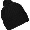 Knitted Cap with Pompon