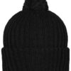 Knitted Cap with Pompon