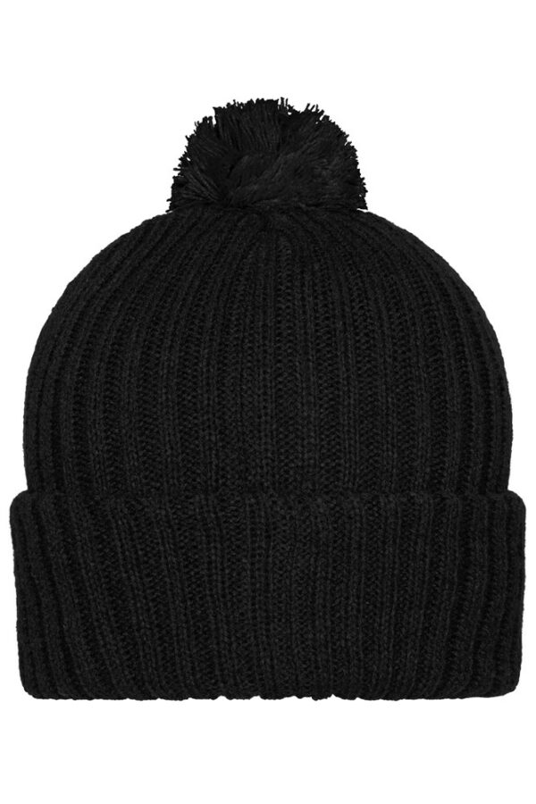 Knitted Cap with Pompon