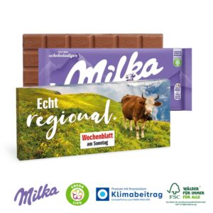 Schokolade von Milka, 100 g