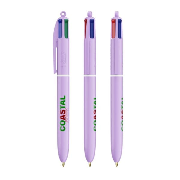 BIC® 4 Colours® Pastel + Lanyard