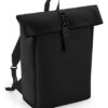 BagBase - Matte PU Roll-Top Backpack