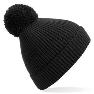 Beechfield - Engineered Knit Ribbed Pom Pom Beanie