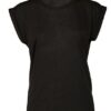 Bella - Women´s Flowy Muscle Tee With Rolled Cuff