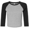 Bella - Women´s Micro Rib 3/4 Raglan Baby Tee